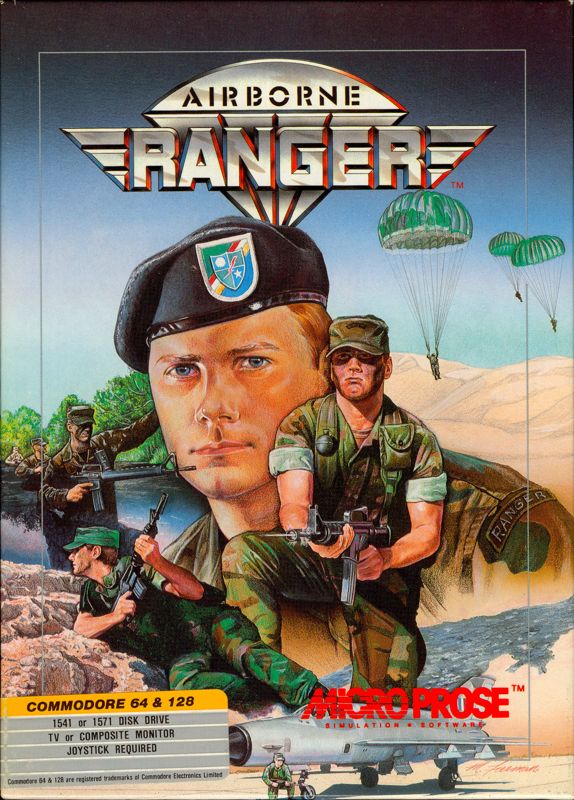 Airborne Ranger box art for Atari ST